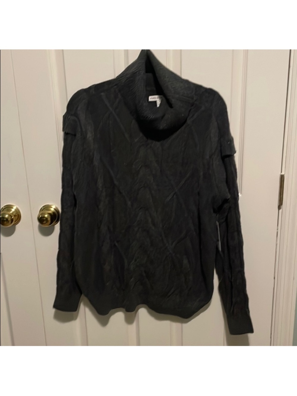 Women’s And Now This Charcoal Gray Soft & Cozy Cowl Neck Sweater. Size 1X